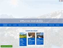 Tablet Screenshot of diffusion-immobilier.com